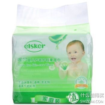 elsker 嗳呵 婴儿芦荟护肤柔湿巾 80片*3包14.9元 （可200减 100 ）