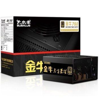 大水牛（BUBALUS）额定650W 金牛750 电源（ 80PLUS金牌/14cm风扇/105度耐高温电容/ 模组化/4PCIE） 329.1元 （双重优惠）