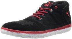 285元  PUMA 彪马 赛车运动系列 男 板鞋Hyper 2 DEMI 304476070210 黑色-深红色 42.5 (UK 8-k)