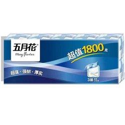 15.45元   买2付1：五月花 卫生纸 超值3层有芯卷纸180g*10卷 15.45元