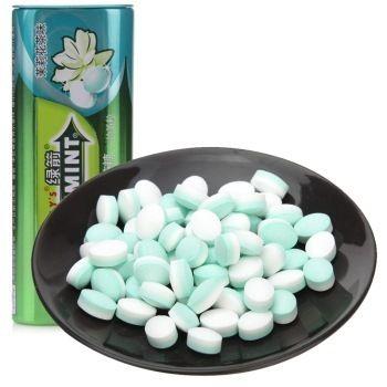 绿箭无糖薄荷糖茉莉花茶味35粒金属瓶装23.8g 7.9元