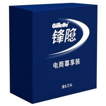 Gillette 吉列 锋隐手动刀片(6刀头)电商特供装（新老包装随机发） 108.9元 (168.9-60 )