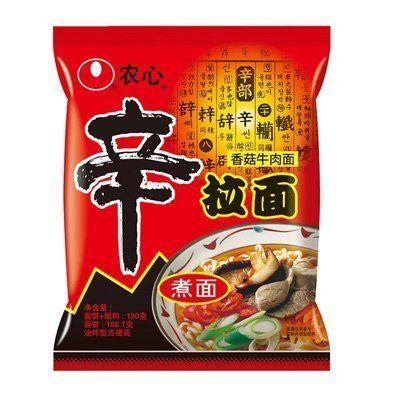 nongxin 农心 辛拉面（香菇牛肉味）单包 120g 3元