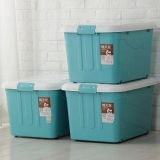 禧天龙 带滑轮储物收纳箱60L*3个 京东商城价格