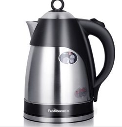 44元  富士宝（FUSHIBAO） DK-1520  不锈钢防烫电热水壶2L
