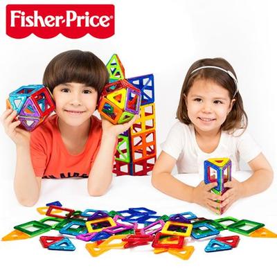 Fisher-Price 费雪 磁力片百变提拉积木磁力建构片儿童益智玩具34片 279元