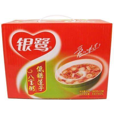 银鹭 低糖莲子八宝粥360g*12 29.9元
