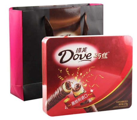限地区：Dove 德芙 巧丝 轻柔夹心威化巧克力 礼品装 270g 29元
