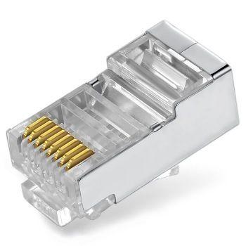 胜为（shengwei）RC-6050  工程级超六类千兆网络屏蔽水晶头 50个/盒 RJ45网线水晶头 铜壳 FTP6类水晶头 99元