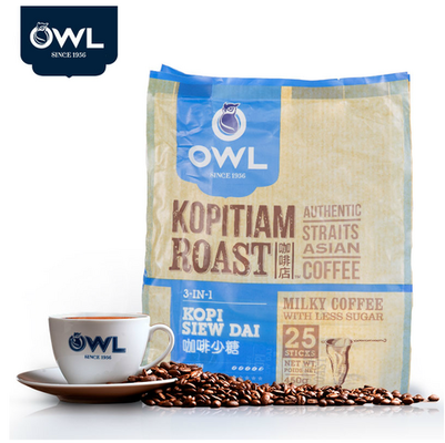 OWL 猫头鹰 少糖咖啡 450g/25小包 拍下31.8元 包邮