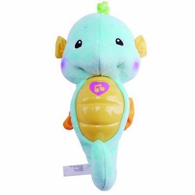 Fisher Price 费雪 DGH82 蓝色声光安抚海马+费雪 CBK75 狮子小镜子 102元 包邮