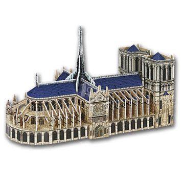 经纶 经典建筑立体拼图模型巴黎圣母院124块 9.9元