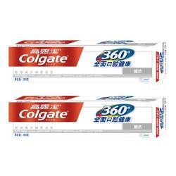 25元  Colgate 高露洁 牙膏 360ﾟ全面口腔健康健洁200g*2