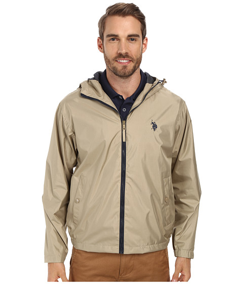 U.S. Polo Assn 男士连帽风衣夹克 19.99美元 约￥124