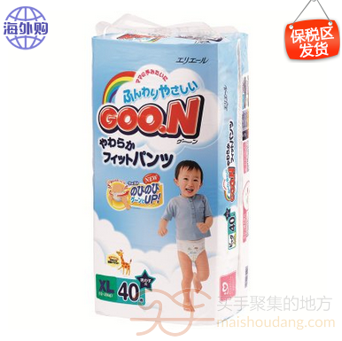 GOO.N 大王 拉拉裤/XL40片 加大码 84元 (京东150元 )