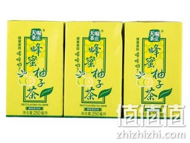 天喔茶庄 蜂蜜柚子茶 250ml*6盒 6.2元