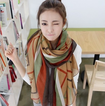 情界 长款麻棉丝巾 170*80cm 6.9元 包邮 （多款可选）