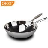 oko 无油烟不锈钢炒锅 32cm 天猫价格