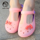 喜慕年华 女款变色果冻洞洞鞋