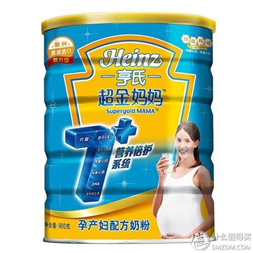 Heinz 亨氏 超金妈妈孕产妇配方奶粉 900g*2罐188元 包邮 (2听5折 后)