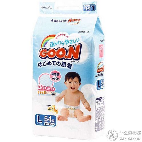 GOO.N 大王 纸尿裤 L54*4包336元 包邮 (436-100 )