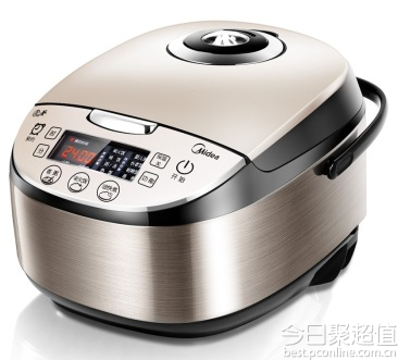 美的（Midea） WFS4037 4升 涡轮动力 圆灶釜内胆 全智能柴火饭电饭煲 259元 包邮 （339-70 -10 ）
