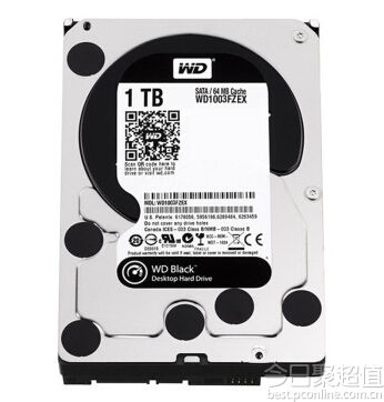 西部数据 黑盘 1TB 台式机硬盘（SATA6Gb&#x2F;s 7200转64M） 474元 包邮 （499-25 ）