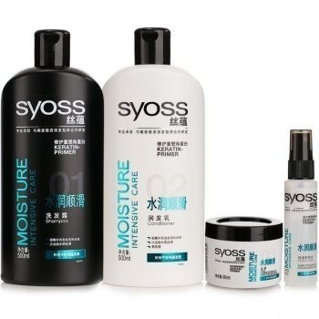 syoss 丝蕴 水润洗护4周年套装（500洗+500润送90发膜+45营养水）+赠品39元