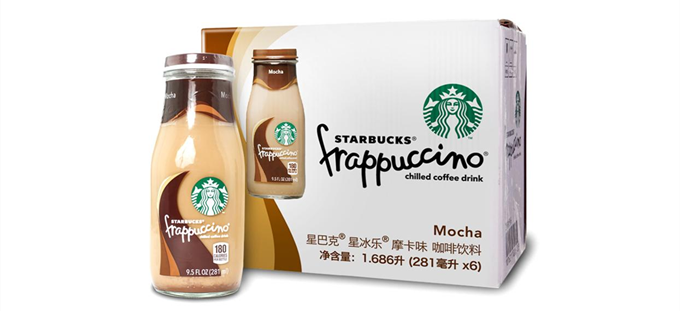 Starbucks星巴克 星冰乐咖啡饮料 摩卡味 281ml*6瓶 79.9元 包邮  美国进口