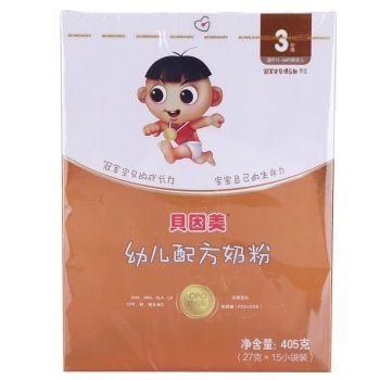 BEINGMATE 贝因美 冠军宝贝 幼儿配方奶粉 3段(1-3 岁幼儿适用) 405克*4 114元 (132-18 )
