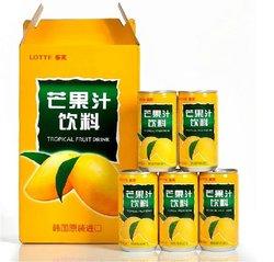 韩国原装进口饮料饮品 乐天芒果汁180mlx15罐 36.8元 包邮