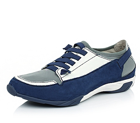 Hush Puppies 暇步士 深兰色磨砂牛皮男士休闲鞋 318元