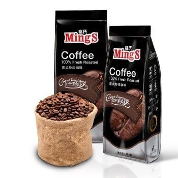 Mings铭氏咖啡 黑袋 意大利特浓咖啡豆454g 28.8元