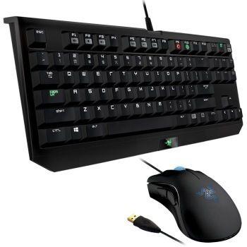 雷蛇（Razer）蝰蛇升级黑寡妇竞技键鼠套装 498元  （原价618 元加599-120 券 ）