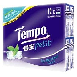 6.18元 得宝(Tempo) 迷你纸手帕 4层加厚 7张*12包 3种味道可选