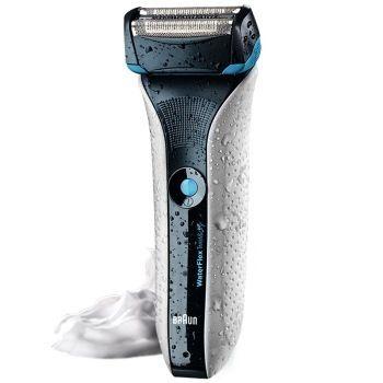 BRAUN 博朗 Waterflex水感剃须刀(白色) 德国制造 干湿双模剃须 899元 （999-100 ）