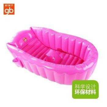 好孩子（Goodbaby）婴儿充气浴盆 玫红色 K80019 69元