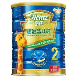 Heinz 亨氏 超金智儿高 较大婴儿2段配方奶粉 900g 115元 （订购省103.5元 包邮 ）