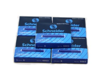 Schneider 施耐德 6603 墨胆 (5盒/包 蓝) 24.9元