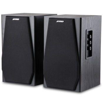 奋达(F&D) R218 全木质桌面2.0音箱 128元