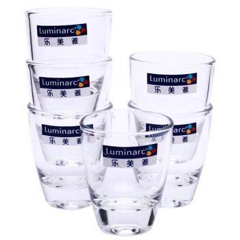 乐美雅（Luminarc）乐美雅酒杯 烈酒金杯5CL 6只装 16.8元 （满 199 -100 ）
