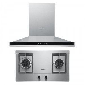ROBAM 老板 CXW-200 -62 Q0 欧式 油烟机+JZT-58 G3 天然气燃气灶套装 4080元 （4580-500 ）
