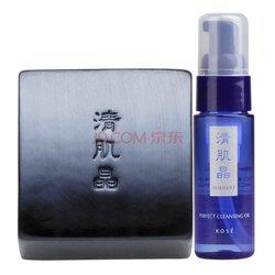 109元  高丝 KOSE 清肌晶洗颜皂120g+清肌晶洁肤油40ml