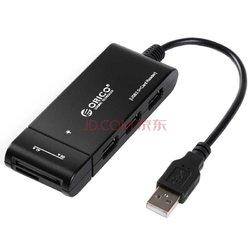 19.9元  奥睿科（ORICO）H32TS-U2 H32TS-U2 USB HUB集线器 TF/SD读卡器 黑色