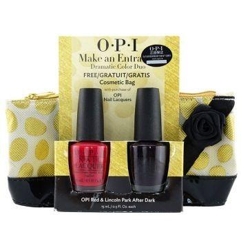 移动端：OPI 京东特供超值套装（酱红色15ml+葡萄深紫色15ml+化妆包+洗甲水30ml+一次性指甲锉） 126元 （满 199元 减 100元 ）
