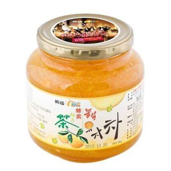 韩福10.2 蜂蜜柚子茶1000g 36.9元 （可满 200 -100 ）