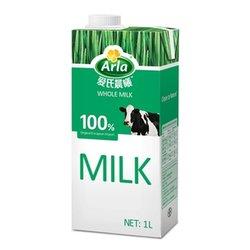 8点抢购手快有！Arla 爱氏晨曦全脂纯牛奶1L 1元 包邮