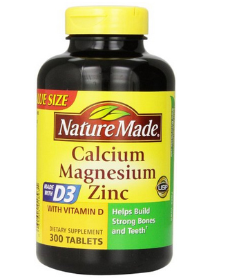 Nature Made 钙镁锌添加维生素D3 300片