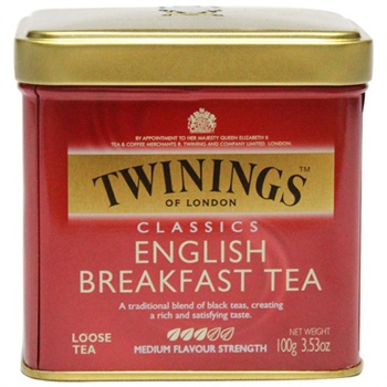 Twinings 川宁 波兰进口 英国早餐红茶 100g 听装 23元