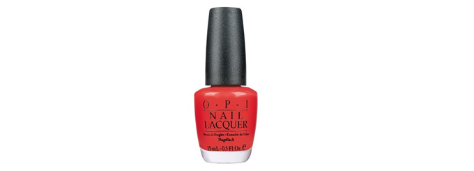 OPI 指甲油 L64艳红色 15ml 61.8元 199减 100